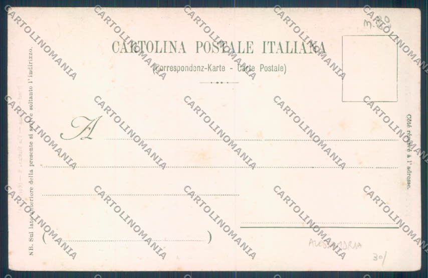 Alessandria Città Generale Gobbo cartolina LQ0188 – retro