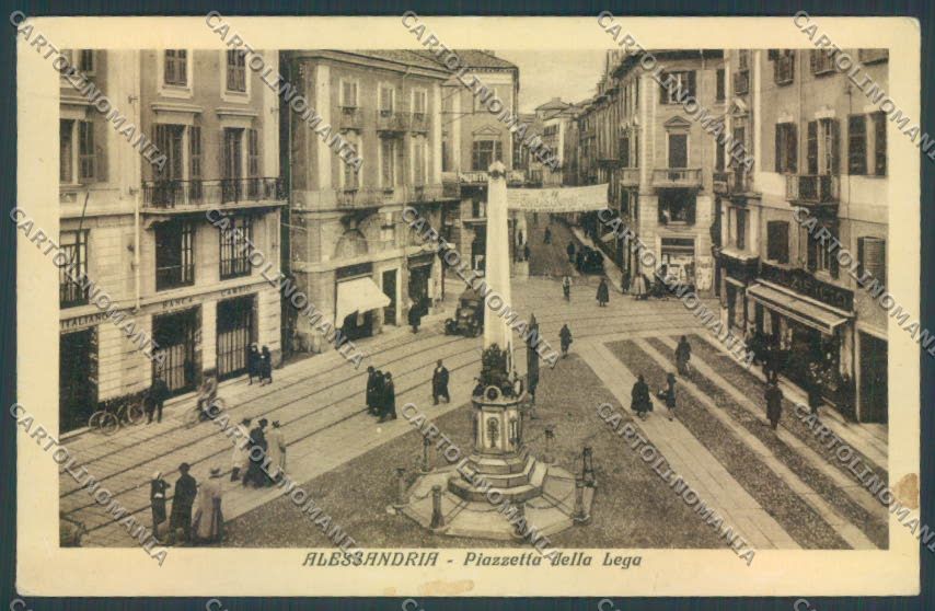 Alessandria Città Banca cartolina LQ0190 – fronte