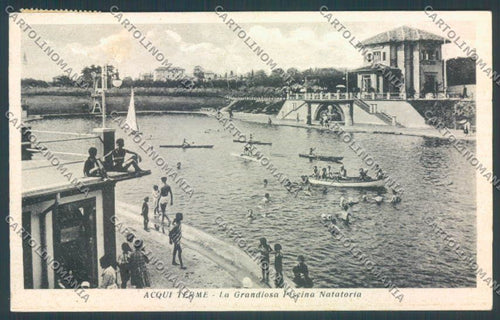 Alessandria Acqui Piscina cartolina LQ0194 – fronte