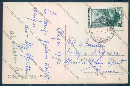 Alessandria Acqui Terme Militari cartolina LQ0195 – retro