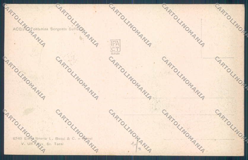 Alessandria Acqui cartolina LQ0196 – retro