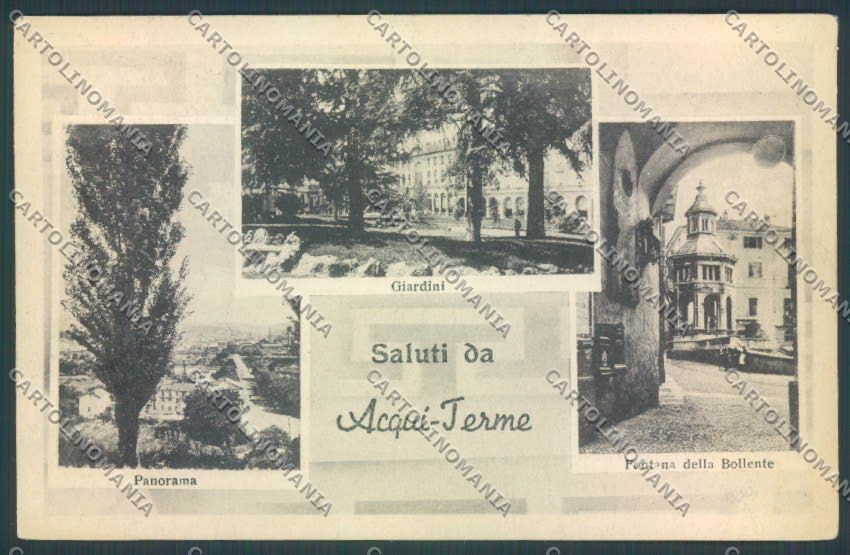 Alessandria Acqui Saluti da cartolina LQ0201 – fronte