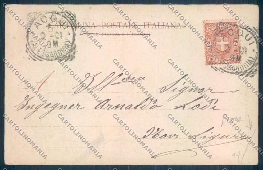 Alessandria Acqui PIEGA cartolina LQ0202 – retro