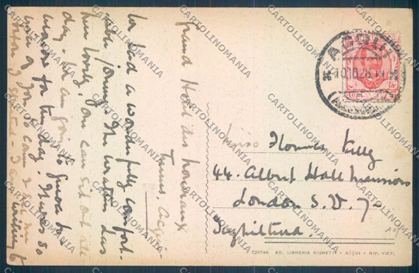 Alessandria Acqui cartolina LQ0203 – retro