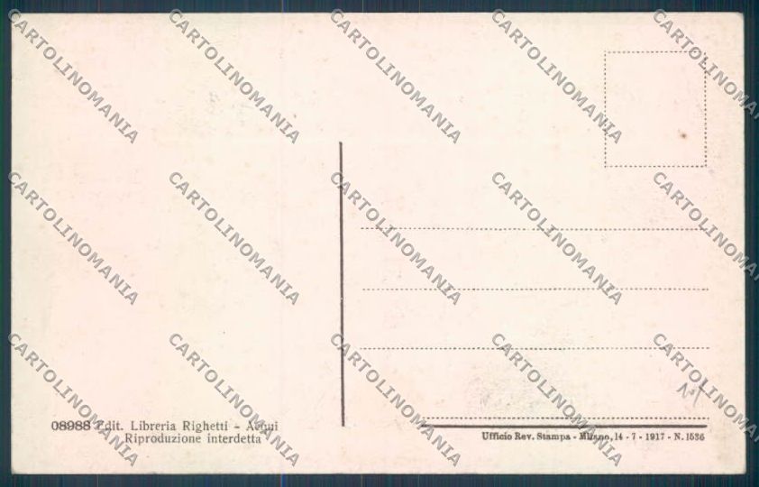 Alessandria Acqui Porta Savona cartolina LQ0206 – retro