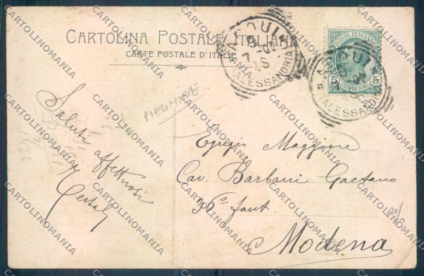 Alessandria Acqui PIEGHINE cartolina LQ0211 – retro