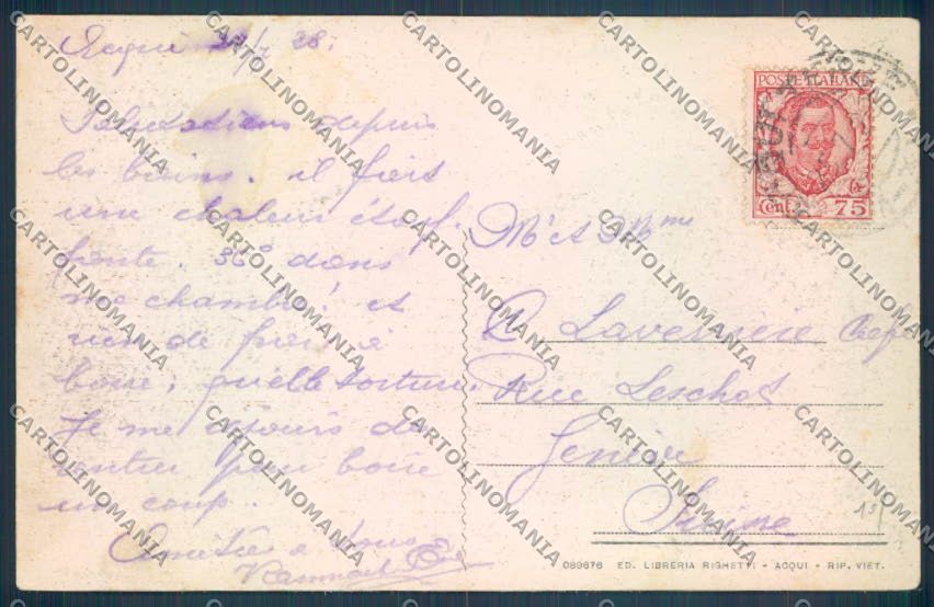 Alessandria Acqui cartolina LQ0215 – retro