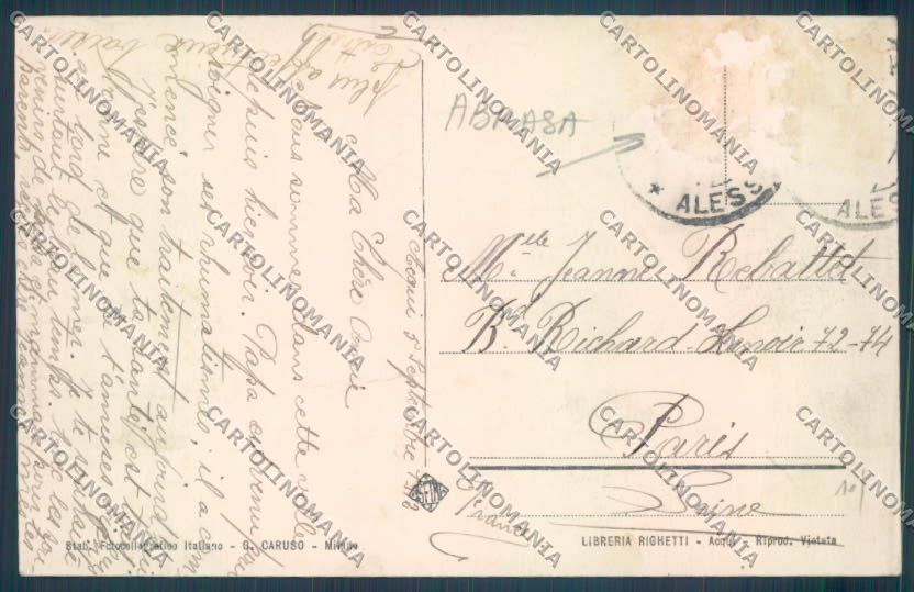 Alessandria Acqui ABRASA cartolina LQ0222 – retro