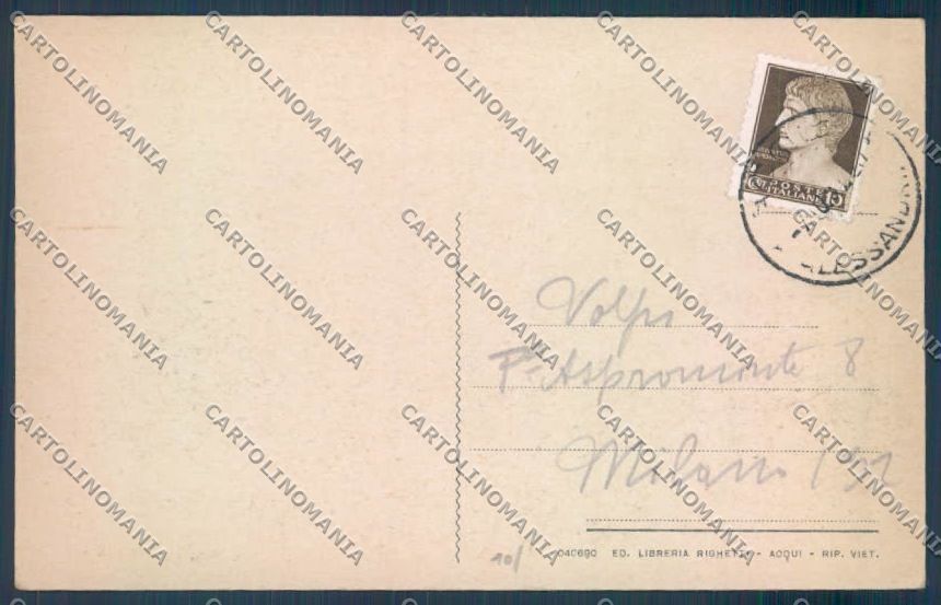 Alessandria Acqui cartolina LQ0223 – retro