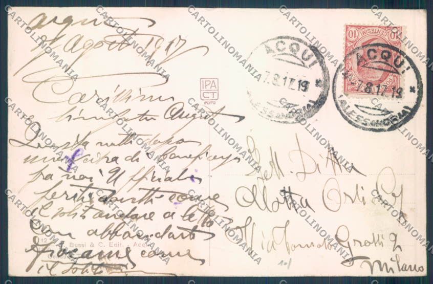 Alessandria Acqui cartolina LQ0234 – retro