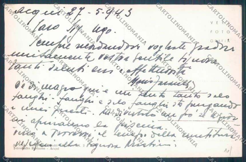 Alessandria Acqui Foto cartolina LQ0237 – retro