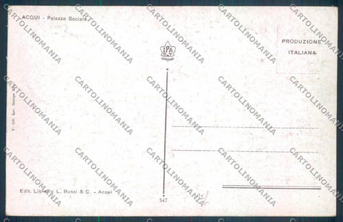 Alessandria Acqui cartolina LQ0241 – retro