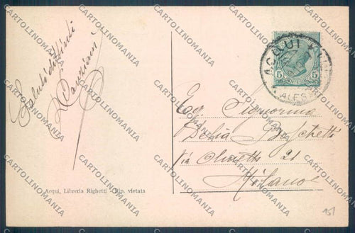 Alessandria Acqui cartolina LQ0245 – retro