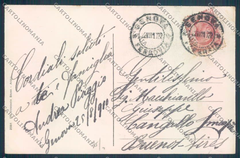 Alessandria Acqui PIEGHINA cartolina LQ0246 – retro