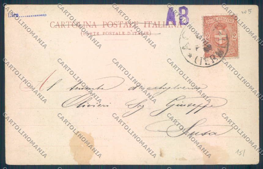 Alessandria Acqui Terme Militari PIEGA cartolina LQ0251 – retro
