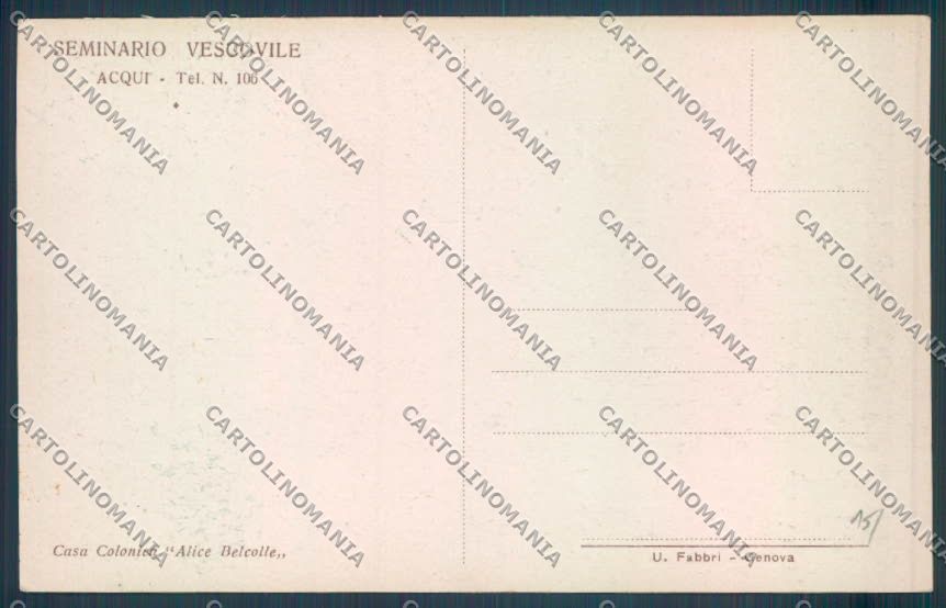 Alessandria Acqui cartolina LQ0260 – retro