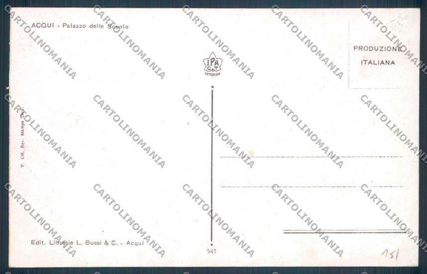 Alessandria Acqui Scuola cartolina LQ0268 – retro