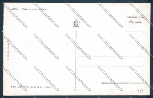 Alessandria Acqui Scuola cartolina LQ0268 – retro