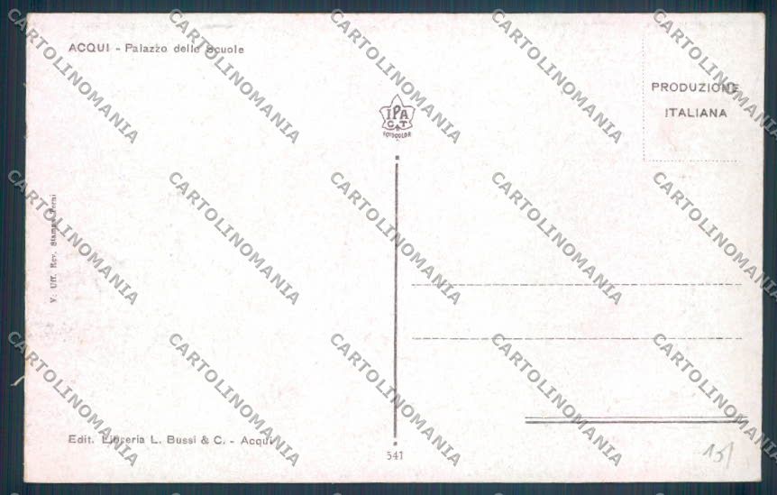 Alessandria Acqui Scuola cartolina LQ0269 – retro