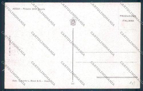 Alessandria Acqui Scuola cartolina LQ0269 – retro