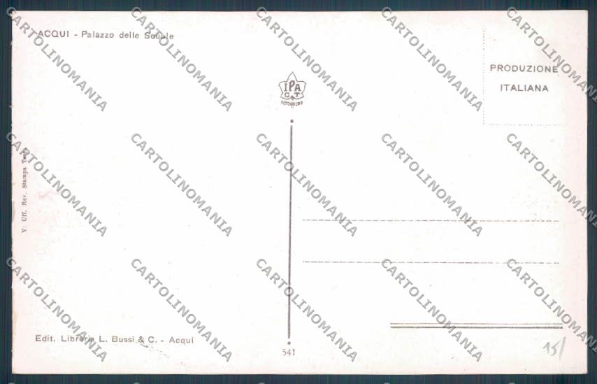 Alessandria Acqui Scuola cartolina LQ0270 – retro