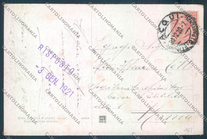 Alessandria Acqui Acquedotto cartolina LQ0279 – retro