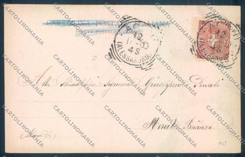 Alessandria Acqui Bormida cartolina LQ0291 – retro
