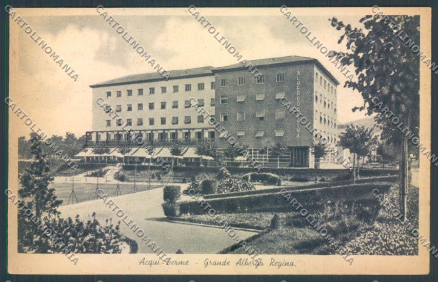 Alessandria Acqui Albergo Regina cartolina LQ0295 – fronte