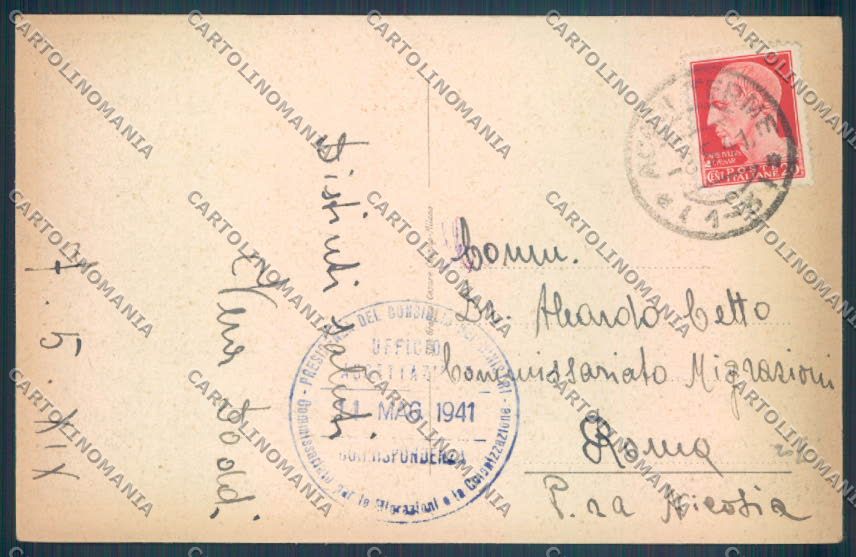Alessandria Acqui Albergo Regina cartolina LQ0295 – retro