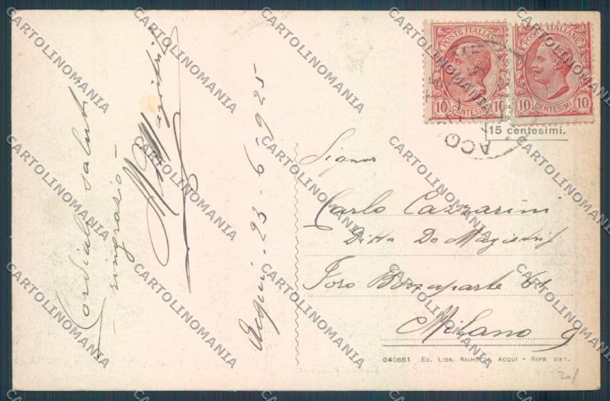 Alessandria Acqui Rocche di Terzo cartolina LQ0297 – retro