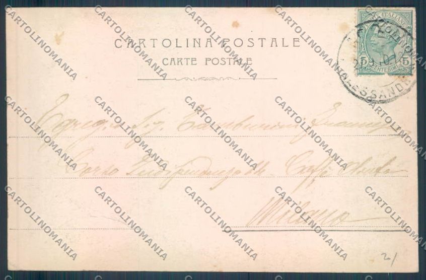 Alessandria Acqui cartolina LQ0310 – retro