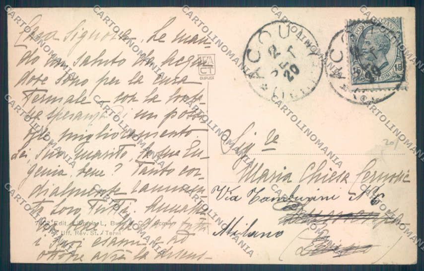 Alessandria Acqui Terme Militari cartolina LQ0325 – retro