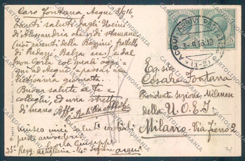 Alessandria Acqui cartolina LQ0328 – retro