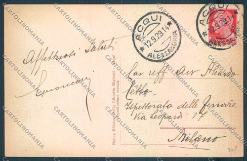 Alessandria Acqui cartolina LQ0329 – retro