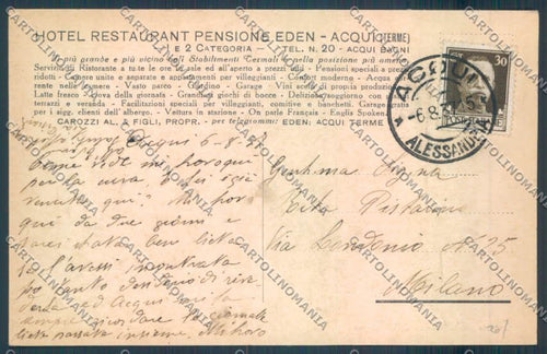 Alessandria Acqui cartolina LQ0331 – retro