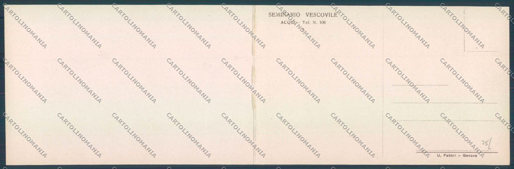 Alessandria Acqui Doppia cartolina LQ0336 – retro