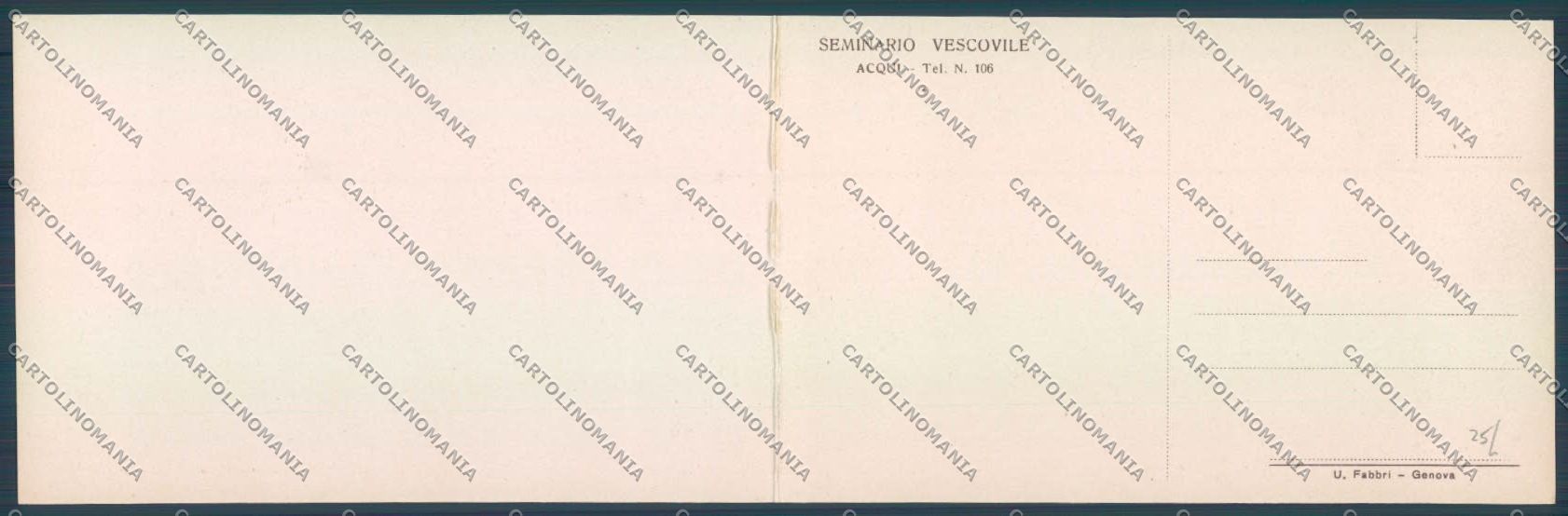 Alessandria Acqui Doppia cartolina LQ0336 – retro