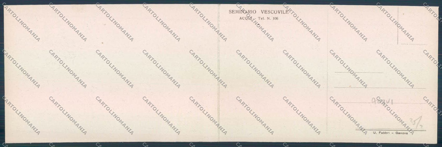 Alessandria Acqui Doppia cartolina LQ0337 – retro