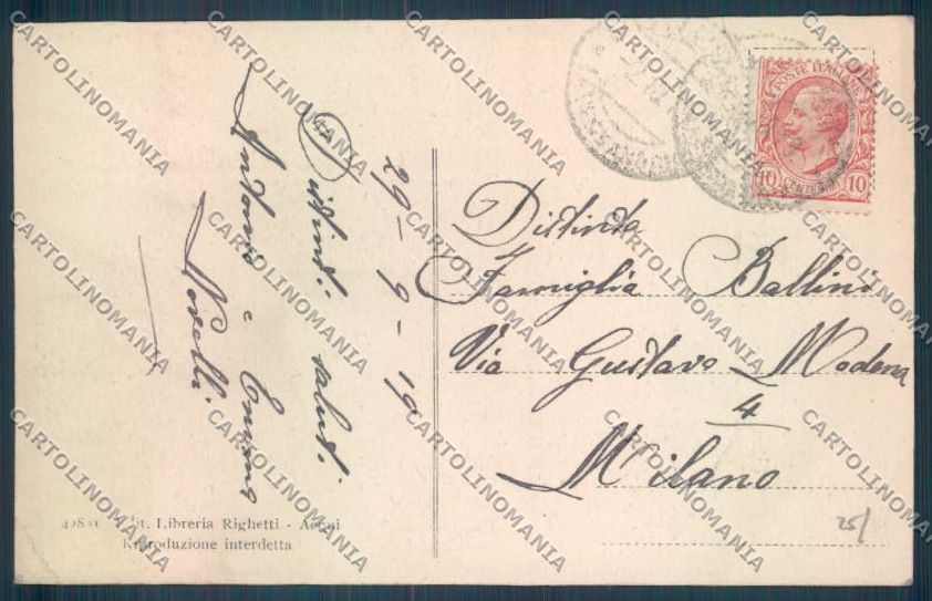 Alessandria Acqui cartolina LQ0343 – retro