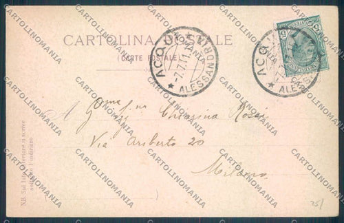 Alessandria Acqui cartolina LQ0346 – retro