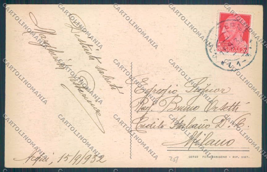Alessandria Acqui cartolina LQ0347 – retro
