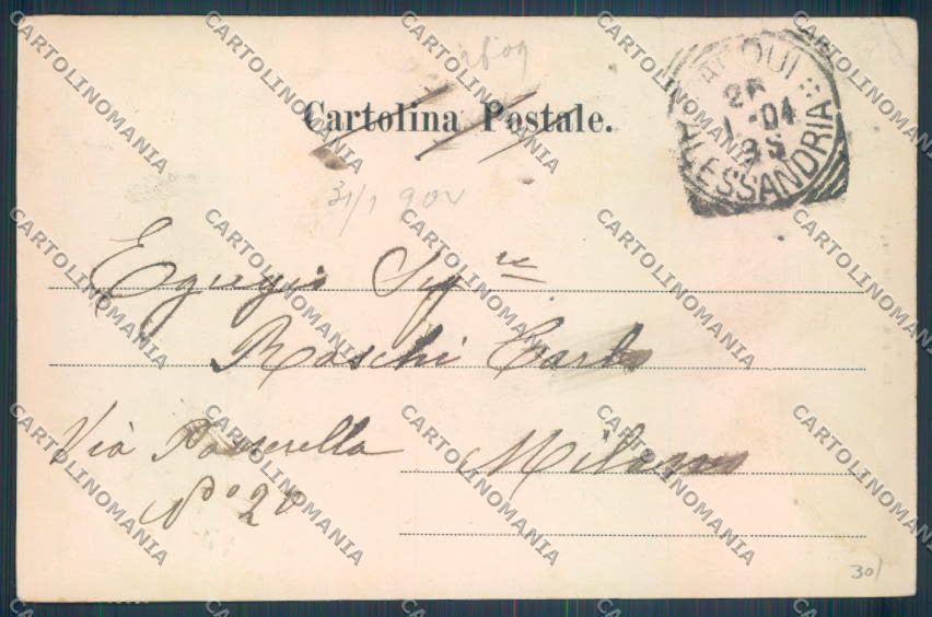 Alessandria Acqui cartolina LQ0358 – retro