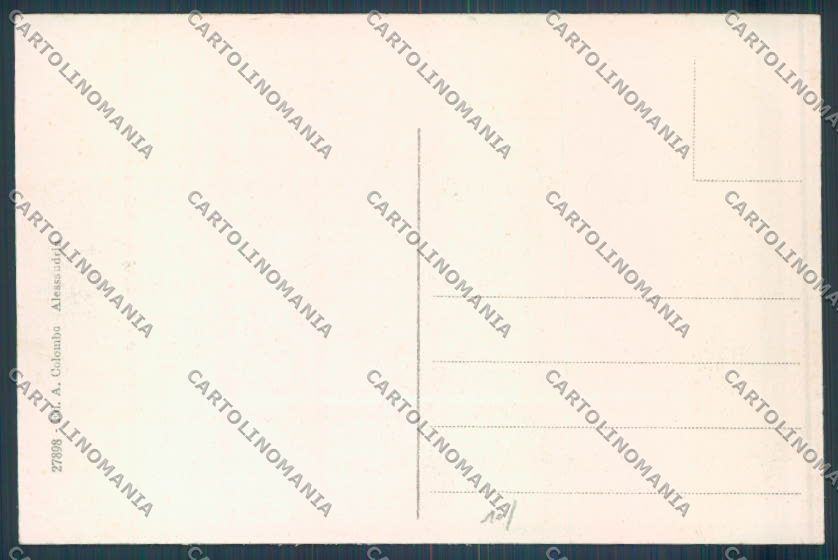 Alessandria Marengo Generale Desaix cartolina LQ0364 – retro