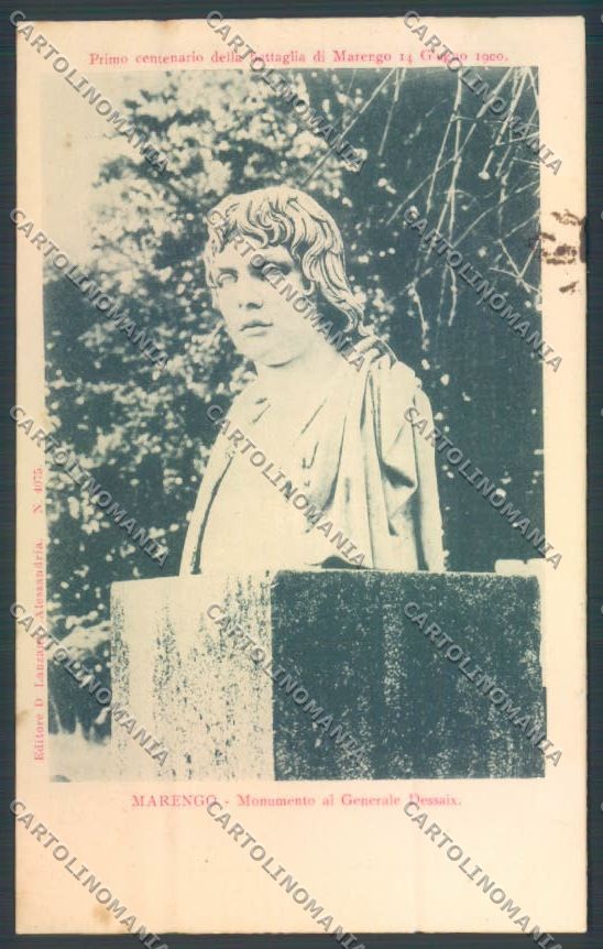 Alessandria Marengo Generale Desaix cartolina LQ0367 – fronte