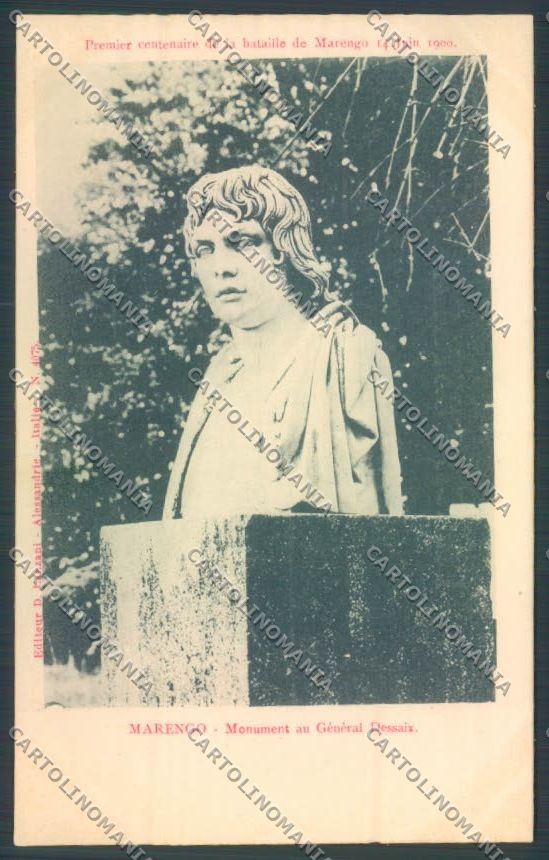 Alessandria Marengo Generale Desaix cartolina LQ0369 – fronte
