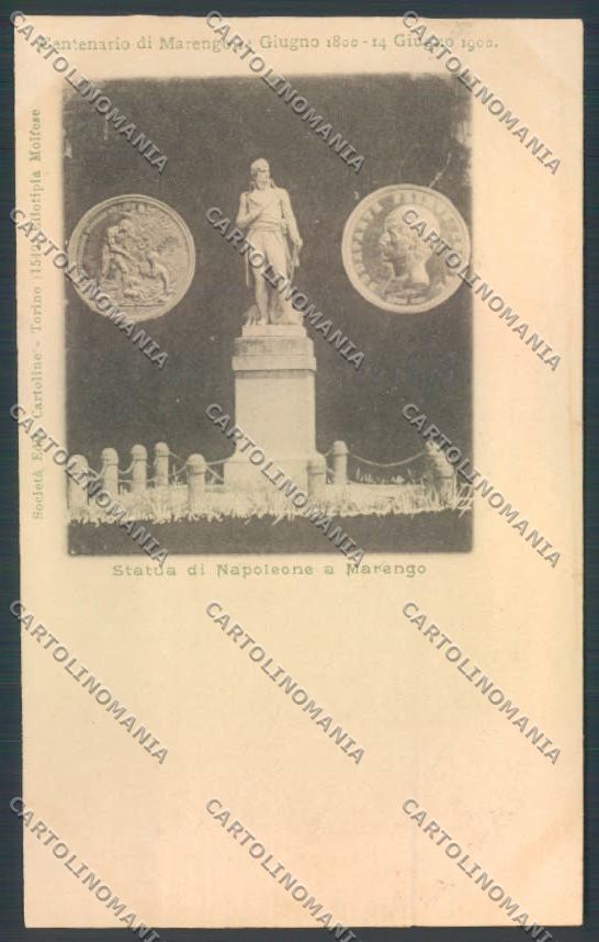 Alessandria Marengo Numismatica Napoleone cartolina LQ0376 – fronte