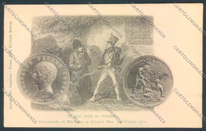 Alessandria Marengo Numismatica Napoleone cartolina LQ0381 – fronte