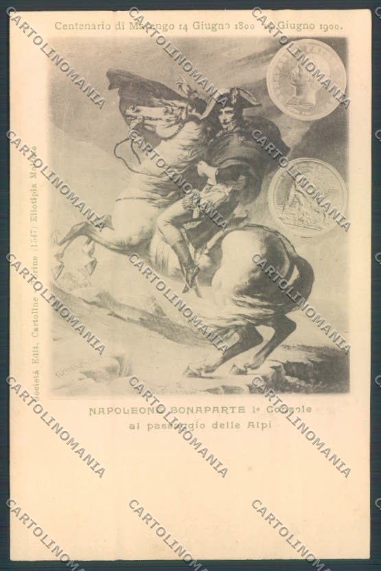 Alessandria Marengo Numismatica Napoleone cartolina LQ0382 – fronte
