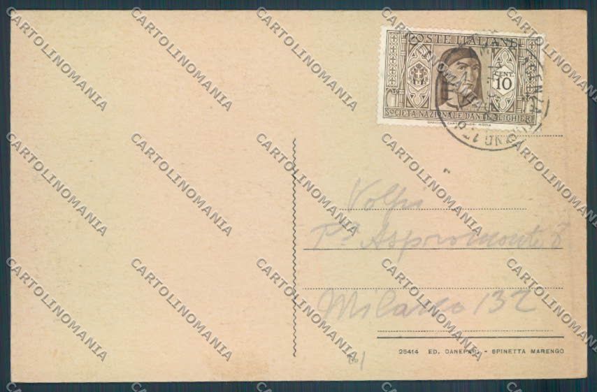 Alessandria Spinetta Marengo PIEGHINA cartolina LQ0405 – retro