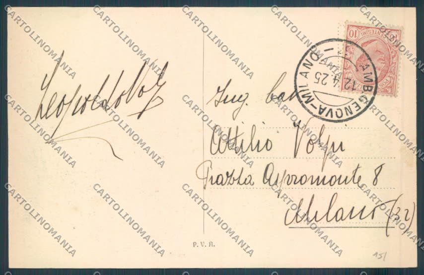 Alessandria Tortona cartolina LQ0427 – retro